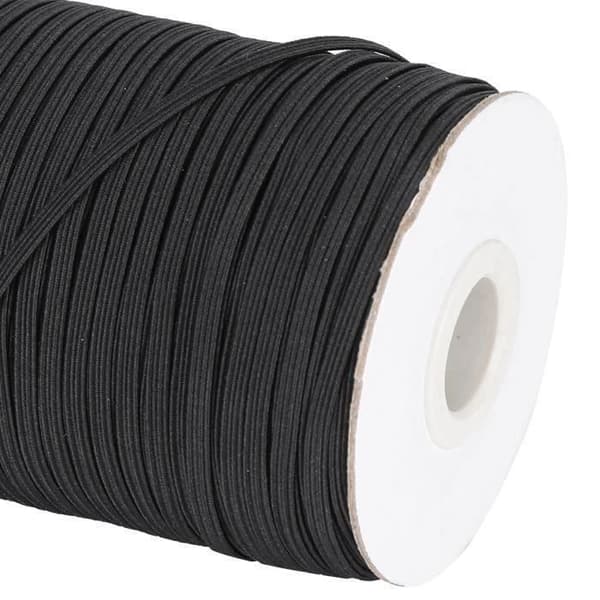 Elastikbånd - PZCC - Sort - Høj elasticitet - Fleksibel - Let at klippe