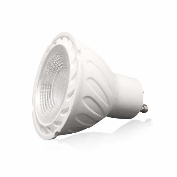 COB LED-pære GU10, varm hvit farge 6000K, 5W halogen 8 stk.