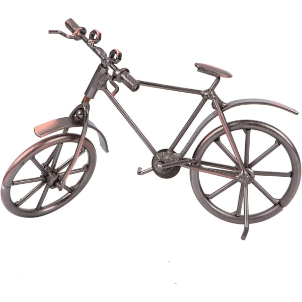 Cykelmodell Vintage Metallcykel Prydnader Skrivbords Hantverk
