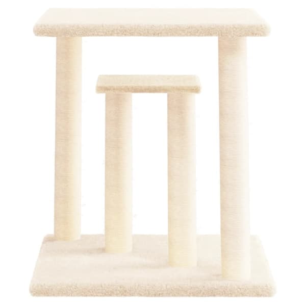 vidaXL Klorestativ med plattform krem 50 cm Cream 5850