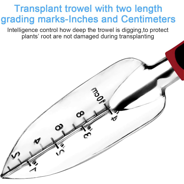 Havesæt til haven, 3 stk. Håndværktøj i rustfrit stål, gavekit til havearbejde, inkluderer håndspade, transplantationspade