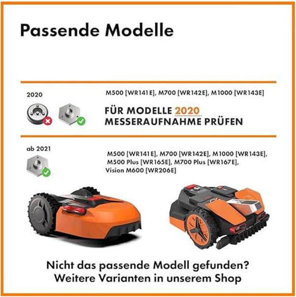 Robotplæneklipperdisk til WORX til Kress til FERREX & SCHEPPCH til YARDFORCE & POWERWORKS Plæneklipper Drejeskive