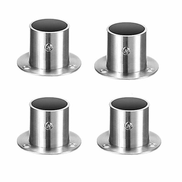4 stk gardinstangsholdere, runde skapstangsholdere