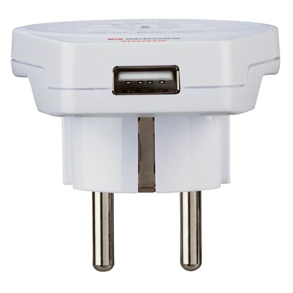 Reseadapter Värld VÄRLD-EU White