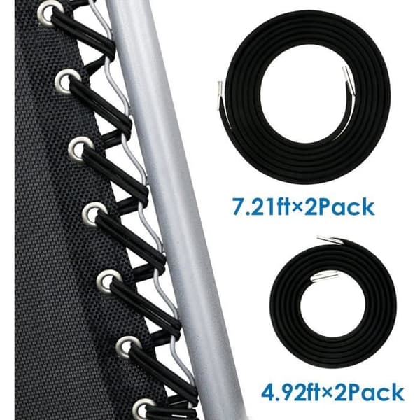 Elastisk Snodd - YYV - Vilstol - 2 Långa Rep (2,2m) - 2 Korta Rep (1,5m) - Hög Kvalitet