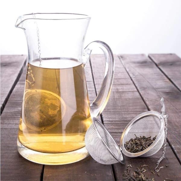 2 Pakke Te-Si Strainer Infuser Bold - Rustfrit Stål Mesh Ske (2 Te-Bold)