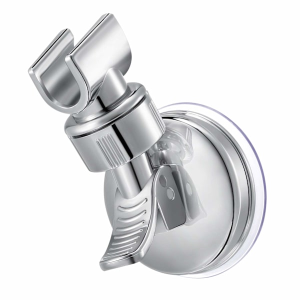 Justerbar brusehovedholder sugekop håndholdt brusehovedholder monteringsbeslag plast ABS med krompoleret til marmor glas metal keramik