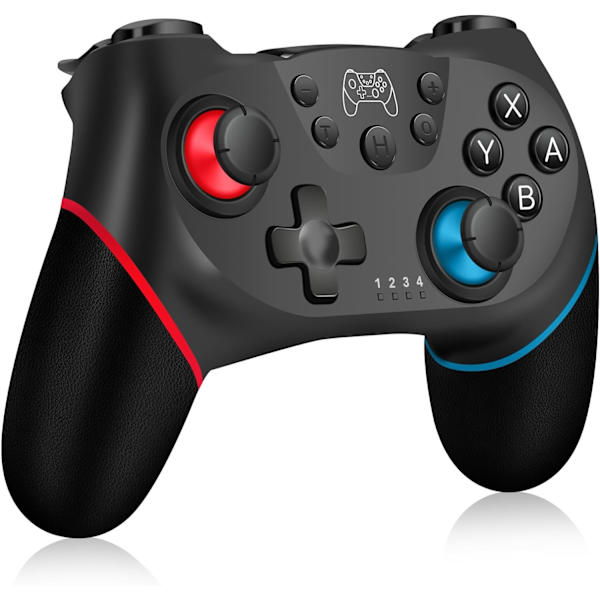 [2023 Ny Version] Controller til Switch, Trådløs Pro Controller til Switch/Switch Lite, Switch Fjernbetjening Controller Gamepad Joystick