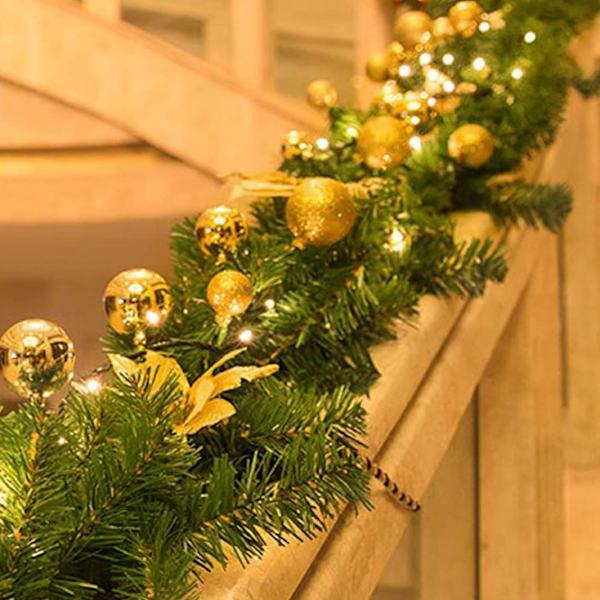 Joulukuusi Garland Decor Ball Garland Kukka Seppele 270cm
