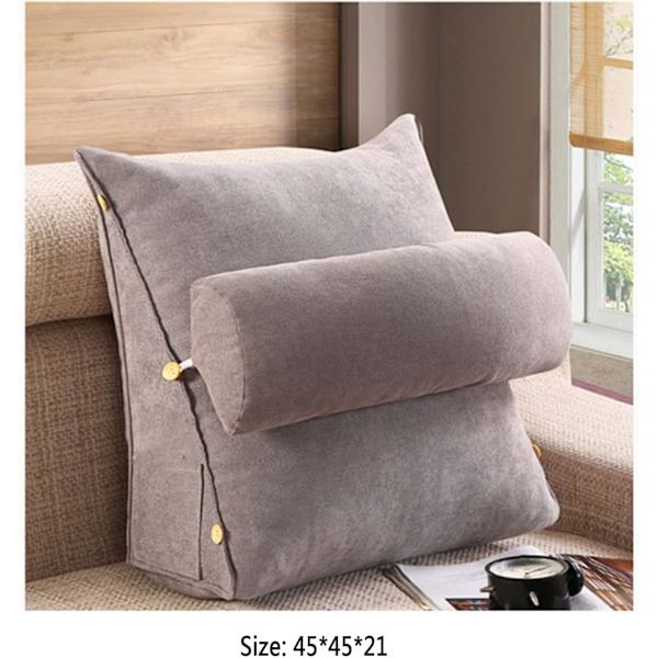 Kilepute Ryggstøtte Trekantpute Vinkelpute Elastisk pute Justerbar lesepute Sofa sengestøttepute