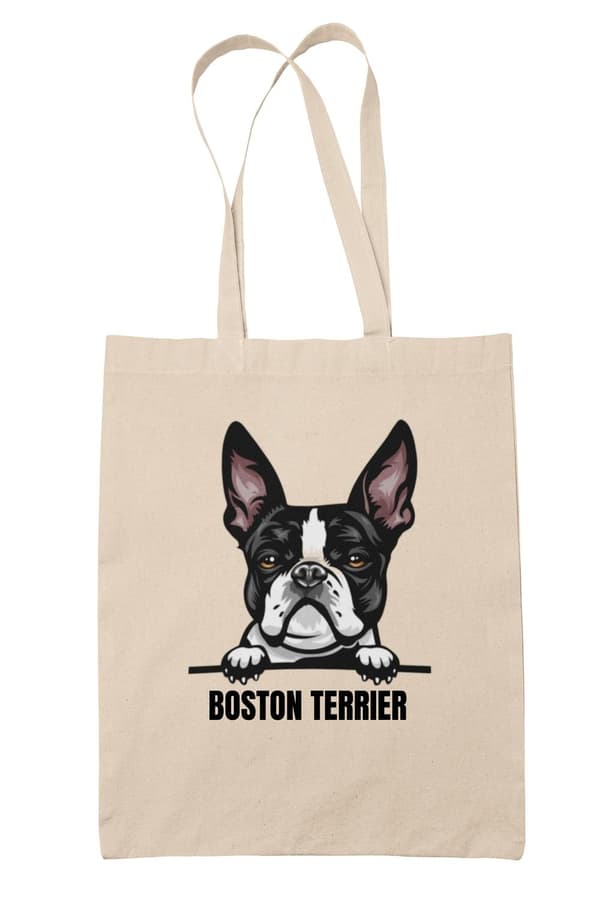 Bostoninteri kangaskassi koiran ostoskassi Kangaskassi Luonto Nature one size
