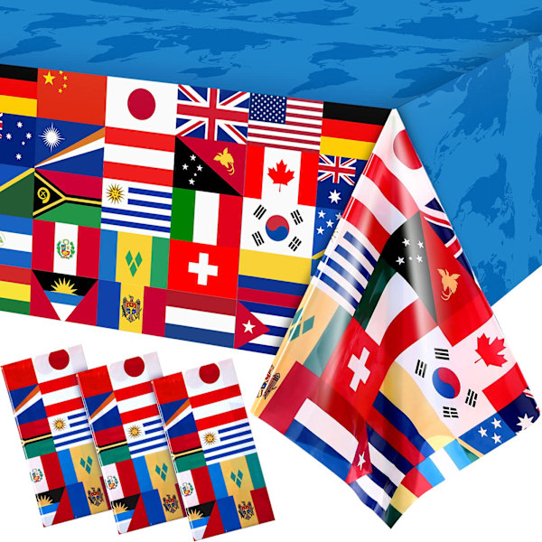 Internationalt flag-borddækken, 108 x 54 tommer (6)