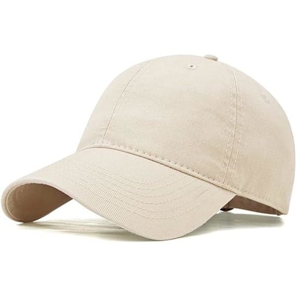 Baseball caps Unisex casual utendørs sports caps Justerbar baseball caps Lysebrun Khaki