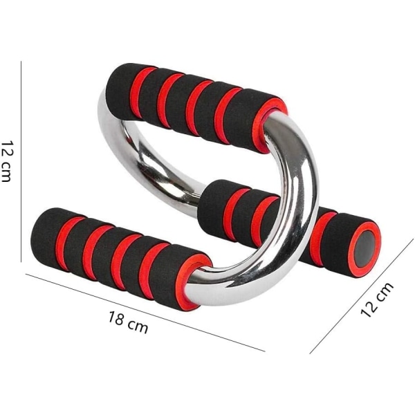 Push Up Bars med komfortable push up greb og skridsikre skumgreb