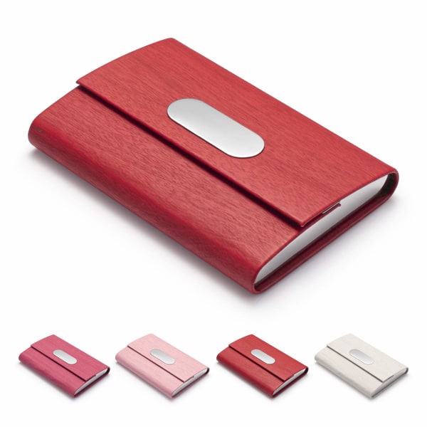 Visitkortshållare, smalt case i PU-läder - ID case för visitkortshållare/plånboksficka Visitkortshållare för kvinnor och män