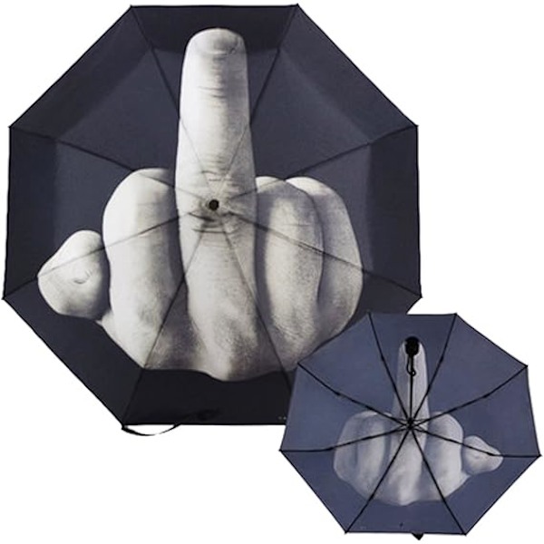Sjov foldbar langfinger paraply, kreativ gave til mænd/kvinder