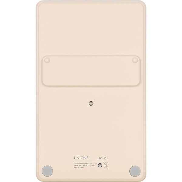 Tasku- ja pöytälaskin beige, kirkas LCD-näyttö, kaksoisvirtalähde käsikäyttöinen pöytä