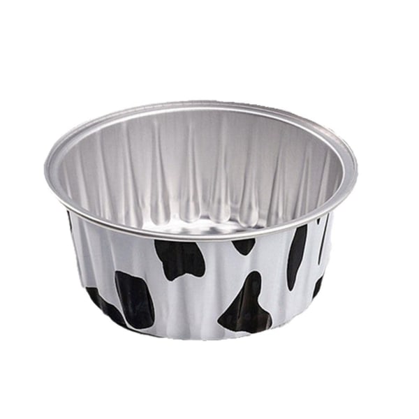 Aluminum Foil Baking Cups, 50Pcs Reusable Aluminum Foil Pans Ramekins Cupcake Baking Cups Mini Pudding Cups for Birthday Christmas (130ml)