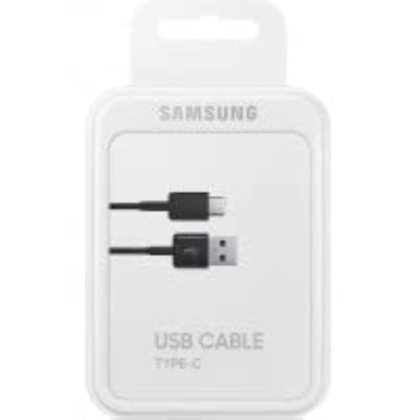 Samsung USB Type C lade- og synkroniseringskabel – Samsung USB-A til USB-C ladekabel for hurtiglading av mobiltelefoner og nettbrett – 1 m – Svart