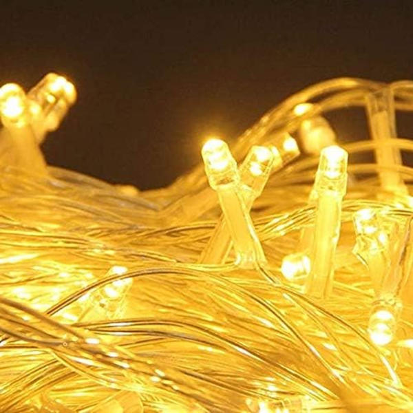 75,45 fod 200 LED forlængelige varmhvide lyskæder 8 mønstre
