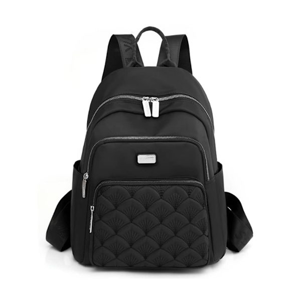 Kvinnors Ryggsäck Nylon Casual Ryggsäckar (Svart)