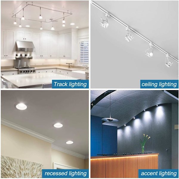 GU10 LED-pærer, 5 stk. GU10 LED 5W, 220-240V, koldt hvidt 6500K