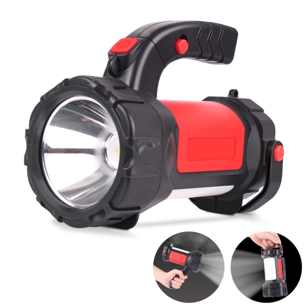 Uppladdningsbar LED-handhållen ficklampa med hög lumen 20000mAh röd