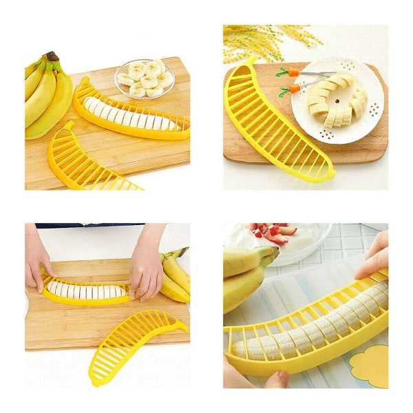 Bananskivare, praktiskt köksredskap, fruktskalare (2 st)