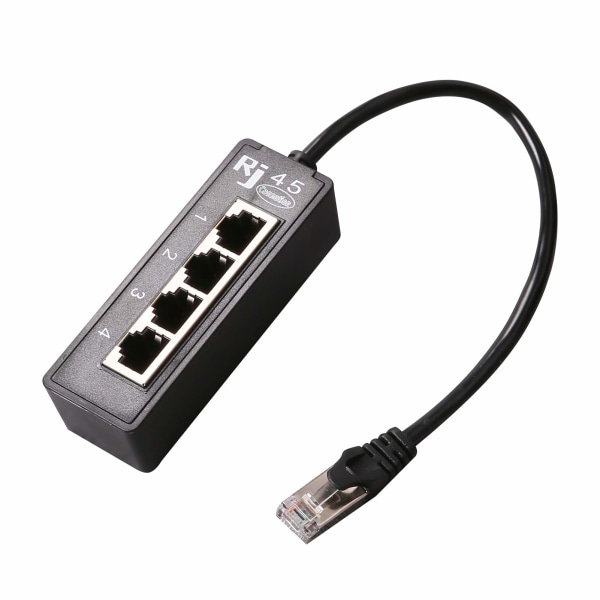 RJ45 Ethernet -jakokaapeli, RJ45 1 uros - 4 naarasta, Cat5