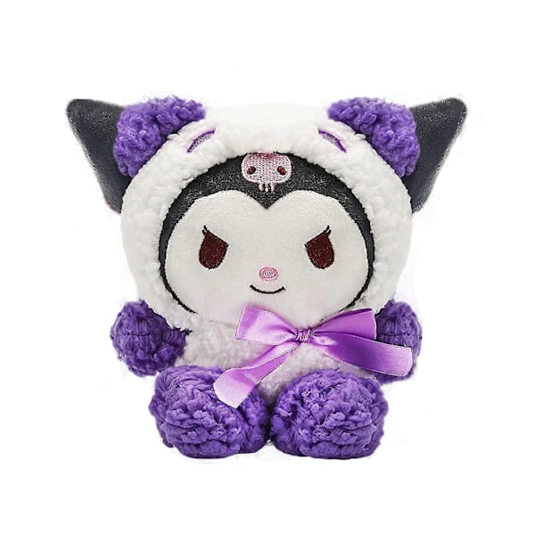 Kawaii Plysjdyr, 10-tommers Søt Kuromi Plysj, Kuromi Plysjdukker, Kuromi Plysjdyr Plysjfigurleketøy, Gaver til Jenter Barn Fans (lilla)