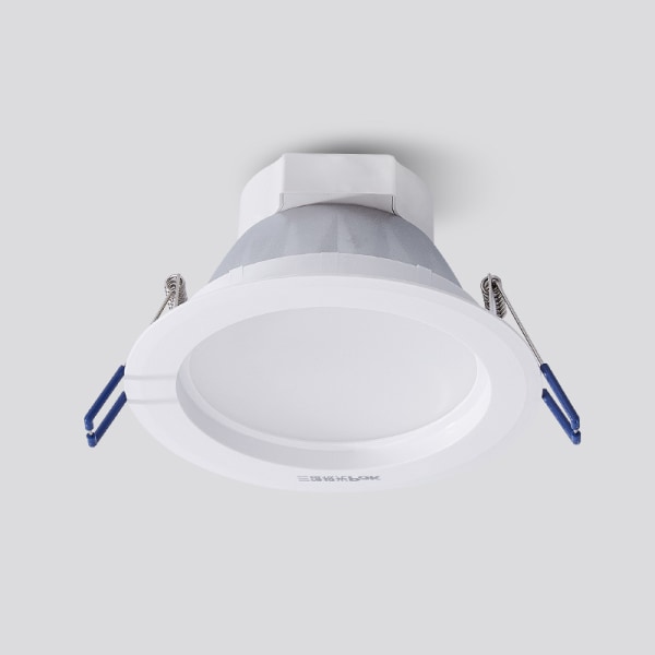 Sett med 5 LED-innfelte spotlights for bad (varm hvit)