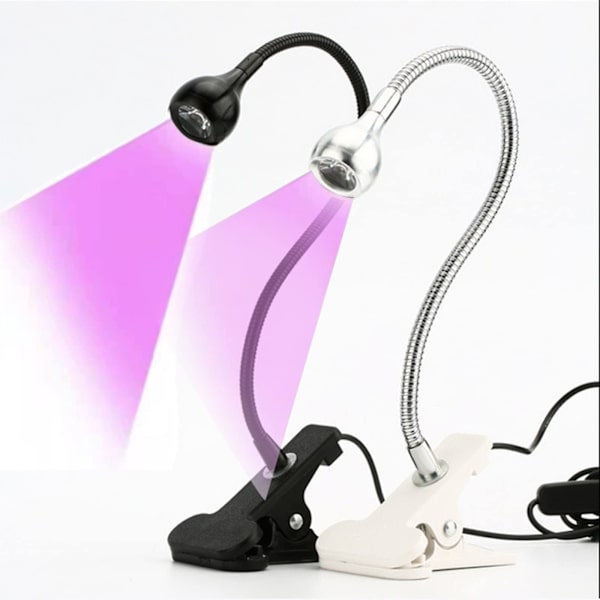 3W UV-limlampe Ultraviolet LED med klips