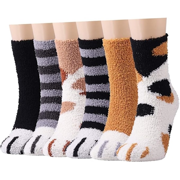 Par damplushsockor, vintersockor, mjuka sockor, halkfria sockor, varma sängsockor, hemmasockor 36-42