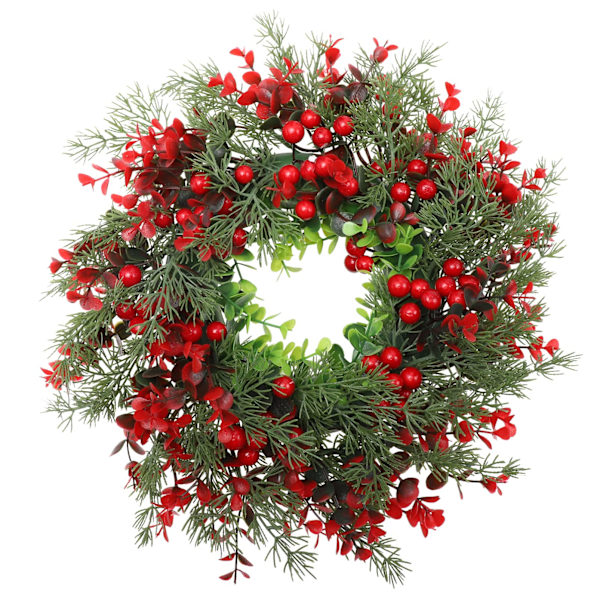 Julkrans, grankrans, dörrkrans, bärkrans: Julkrans, bärgirlang, vinterkrans, dekorativ krans, adventskrans