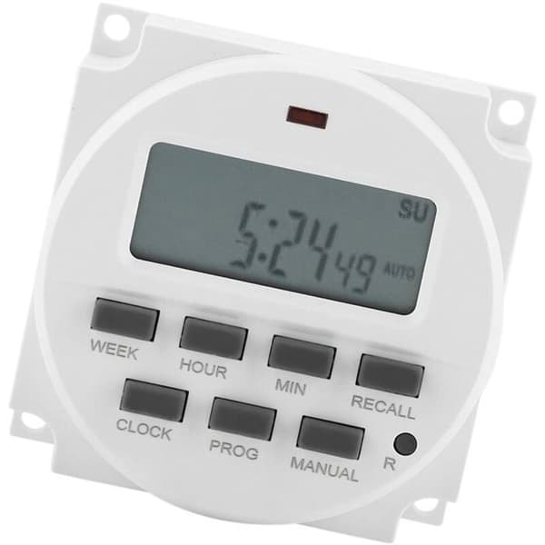 12V Digital Elektrisk Programmerbar Timer for Gatelys og Lampekontroll ODIPIE