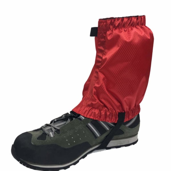 Leg Gaiter Vanntett Anti-Tear Utendørs Fotturer (Rød)