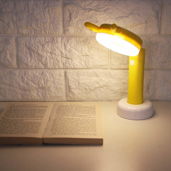 Robust och hållbar USB-bordslampa Praktisk hopfällbar (gul)