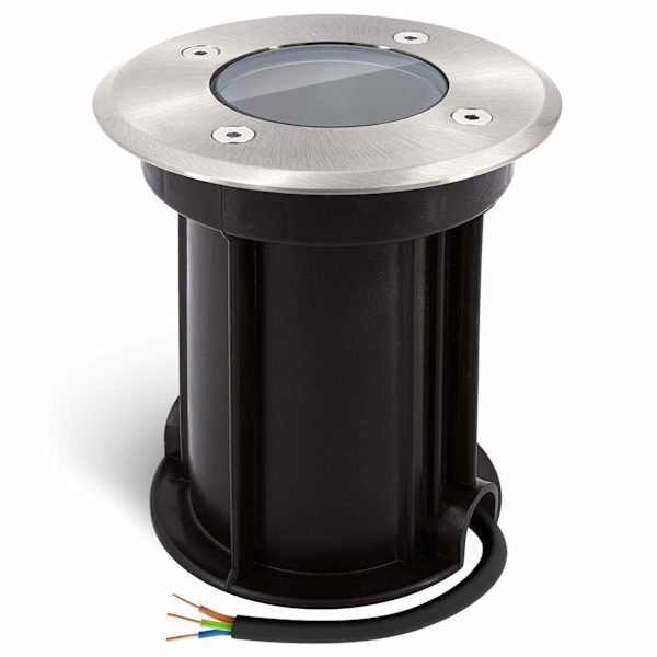 Boru Rund infälld golvstrålkastare för GU10, Ø 110x130mm - ingen glödlampa