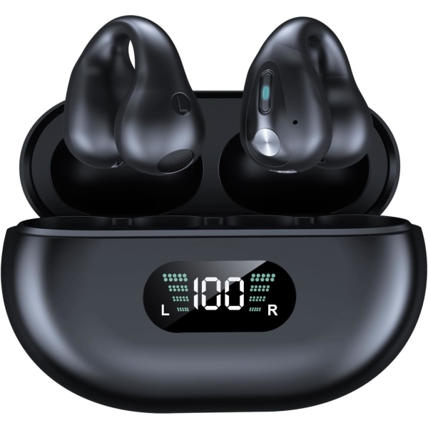 Åpne øre beinledning ørepropper Åpne øre hodetelefoner Trådløse Bluetooth beinledning øretelefoner Treningssport Løping Trening Ørepropper