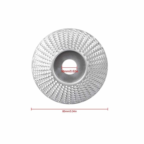 Træskæringskive til vinkelsliber (85 mm diameter sølvbue)