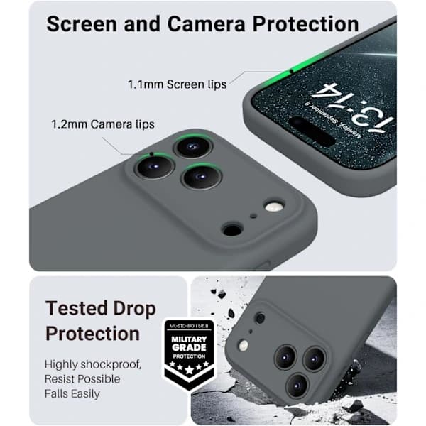 FitSleeps Hiljainen Värisevä Herätyskello Harmaa antrasiitti Grey anthracite iPhone 17 Pro Max