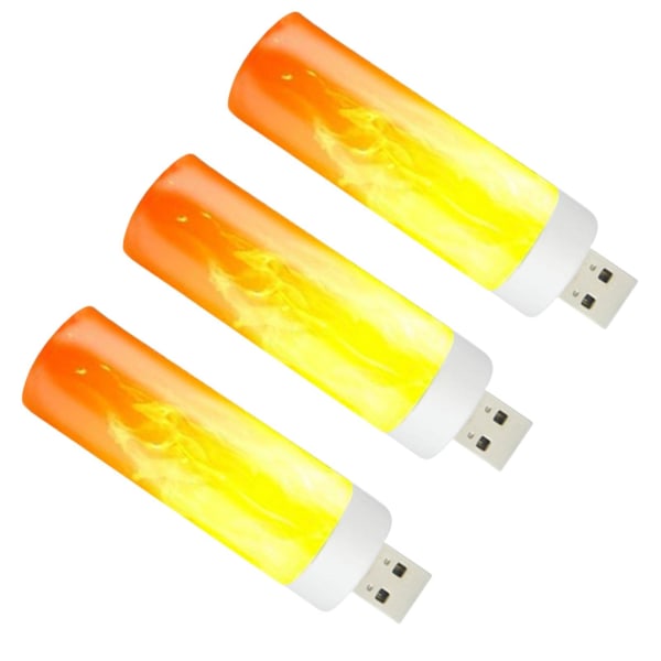 3 stk. LED-flammeeffekt-pærer - Varm atmosfære LED
