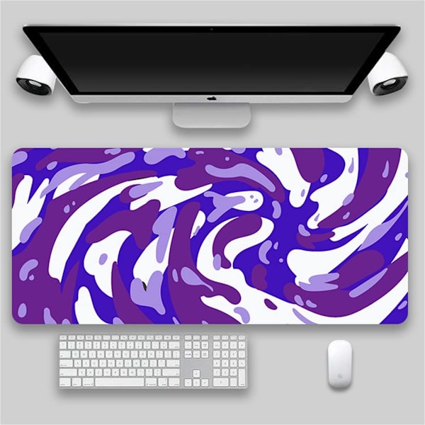 Gaming Mousepad, Ekstra Stor Mousepad 900x400x3MM med Syet Kant, Stor Tung Tyk Behagelig Foldbar Vaskbar Matte