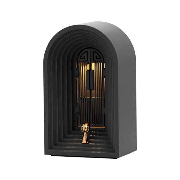 Mini Bluetooth-högtalare med skrivbordslampa - Bärbar 1200mAh grå
