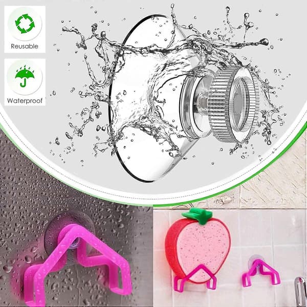 Sugpropp Set med 20 sugproppar 40 mm M4 - Transparenta sugknappar med räfflad mutter