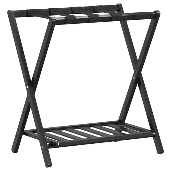 vidaXL Matkatavarateline musta 68x38x58 cm bambu Black 3100