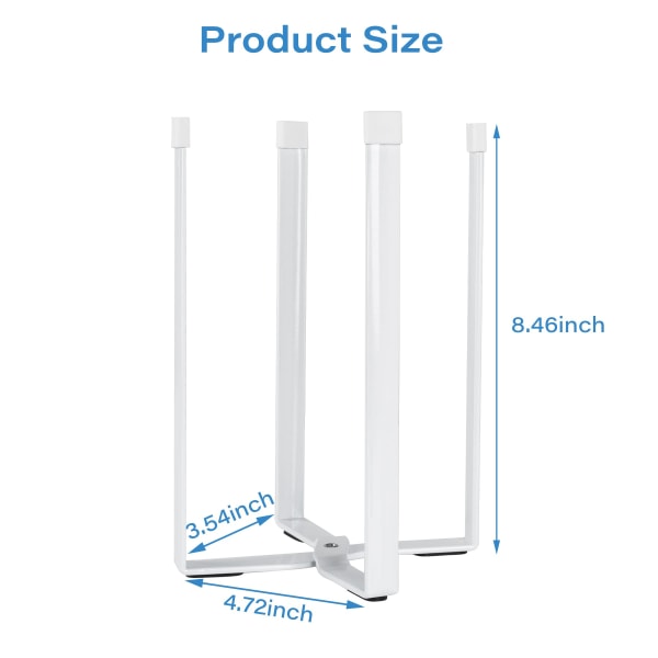 Köks plastpåse Hållare för torkställning, multifunktionell (vit)