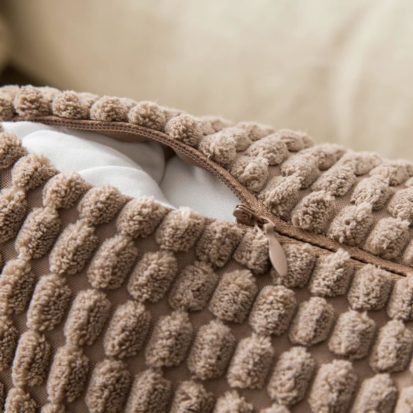 Cordfløyel Granule Pyntekast Putetrekk Dekorative Putetrekk Langstrakt Myke Pellets Solid Putetrekk for Sofa Soverom 12x20 Tommer
