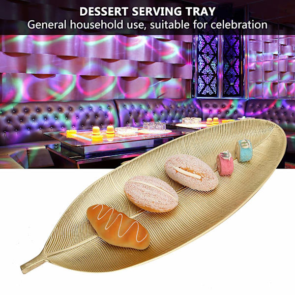 Smykke skål træ skål træ skål dekorative dessert serveringsplade, bladguld lille hjem guld frugtbakke service hjem dekoration guld