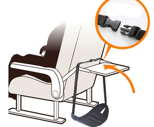 Hängmatta för fötter hängmatta flygplan - COMFY HANGER (Flygresor) Black black